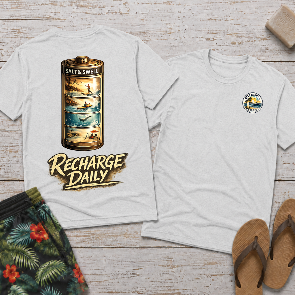 Recharge Daily - Surf Battery Tee