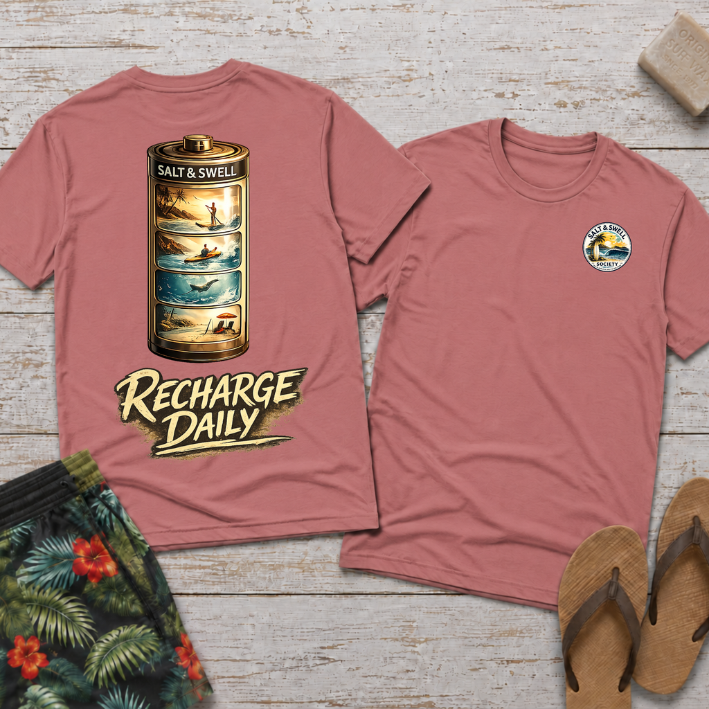 Recharge Daily - Surf Battery Tee