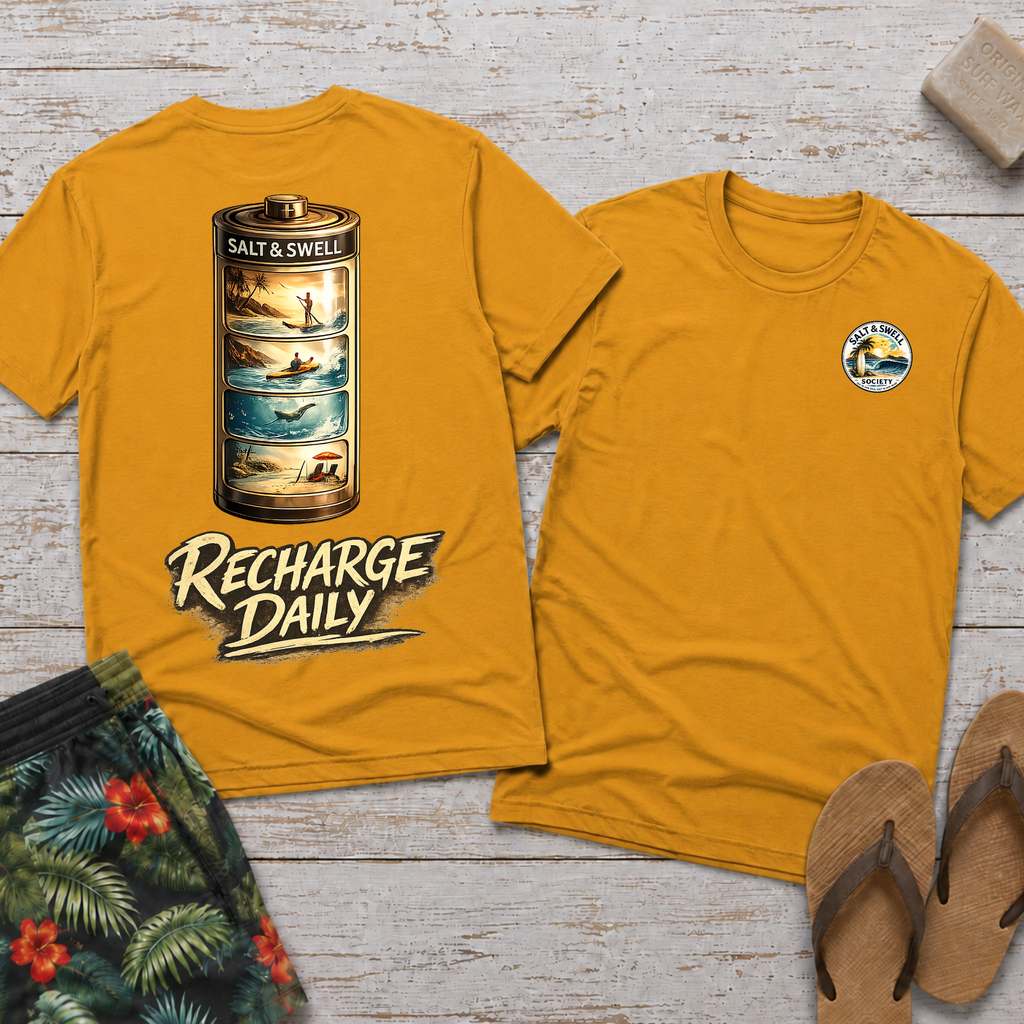 Recharge Daily - Surf Battery Tee