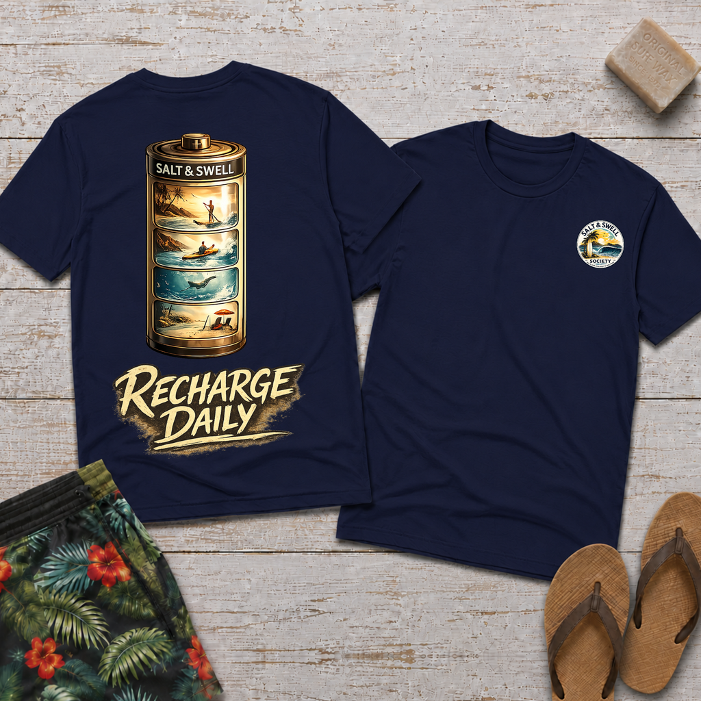 Recharge Daily - Surf Battery Tee