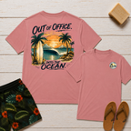 Out of Office. Into the Ocean. Beach Tee