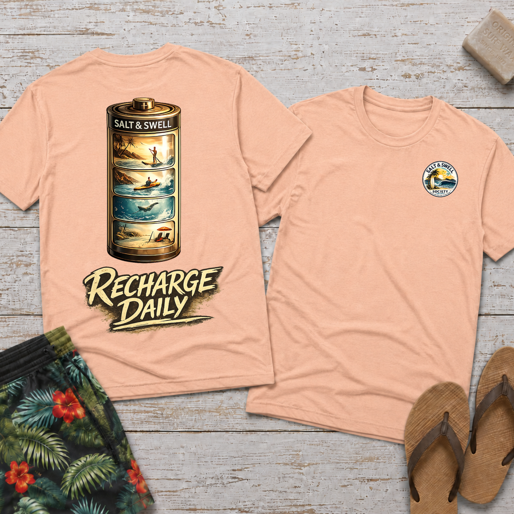 Recharge Daily - Surf Battery Tee
