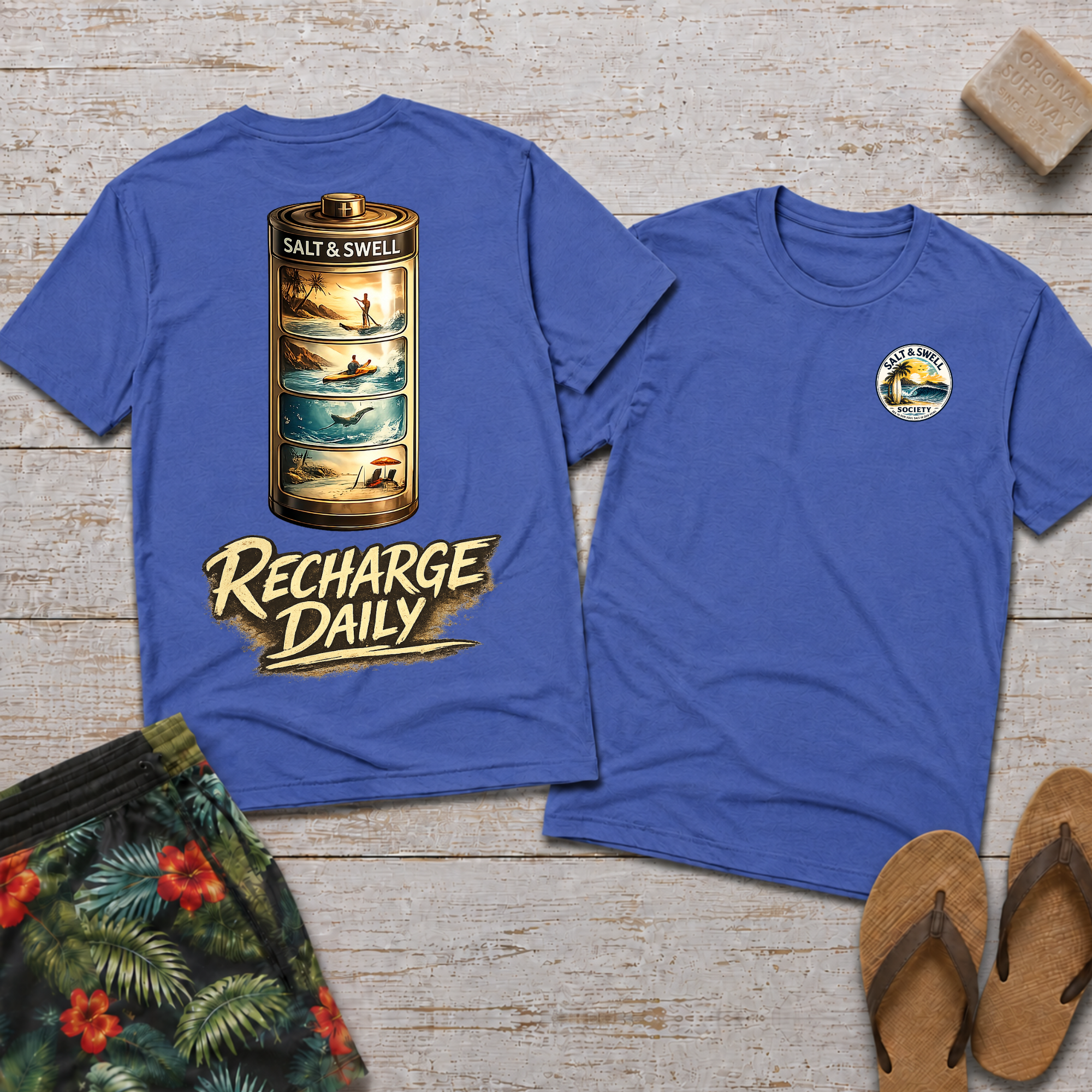 Recharge Daily - Surf Battery Tee