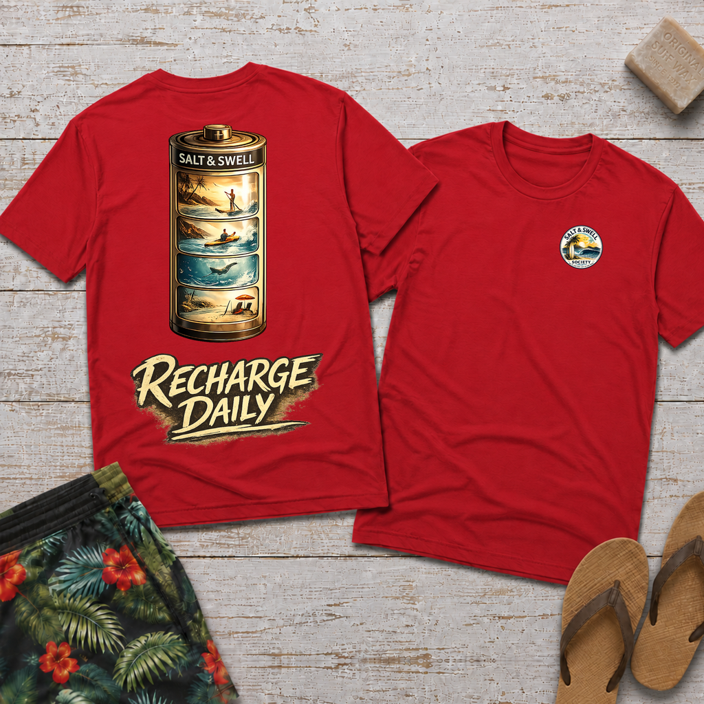 Recharge Daily - Surf Battery Tee